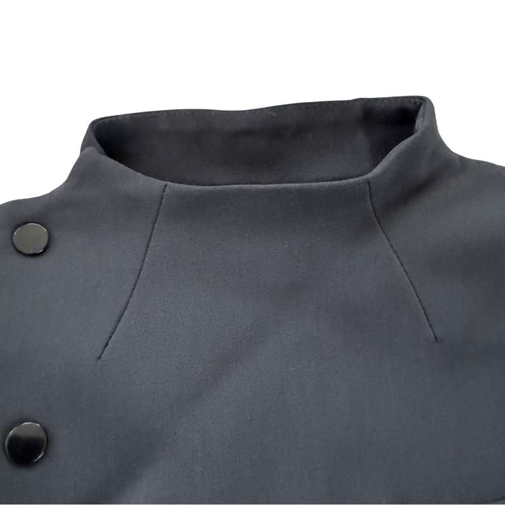 Coperni Charcoal Women's Asymmetrical Fitted Blazer - Picture 4 of 12